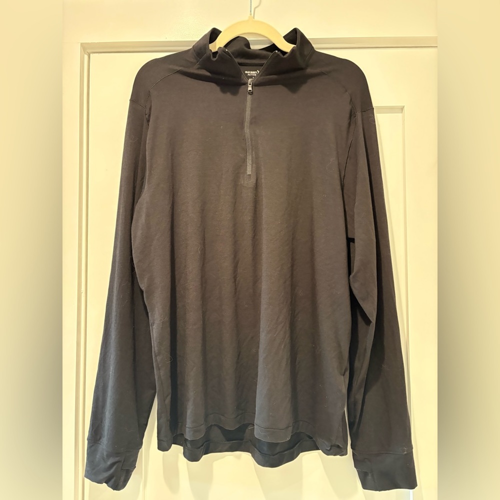 New Old Navy Men's Half-Zip Pullover Sweater - Black